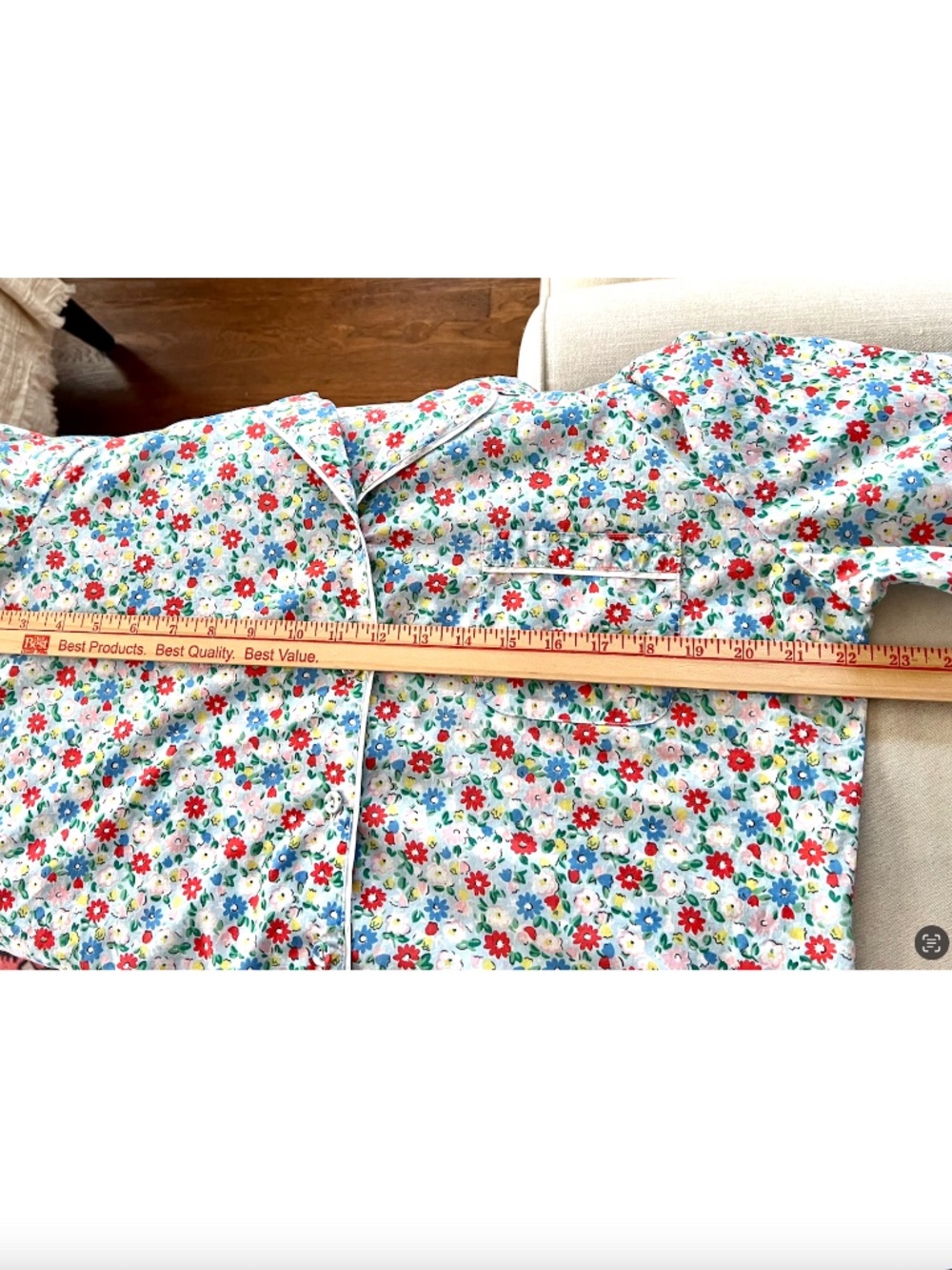 CATH KIDSTON Ditsy Floral Cotton Long Pajamas Set - L - Picture 10 of 15